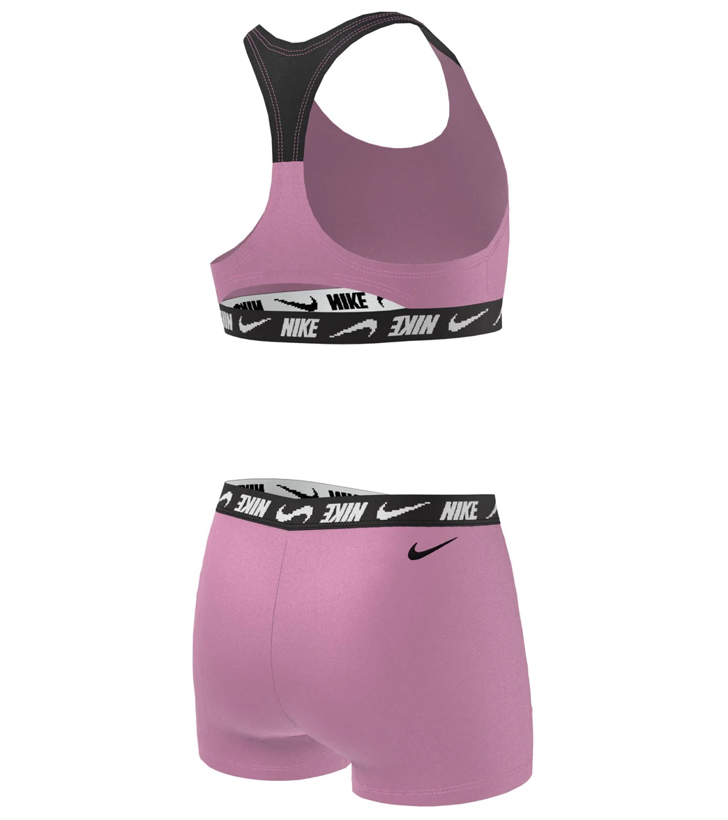 Nike Girls' Logo Tape Two Piece Bikini Set (Big Kid) - Image 3