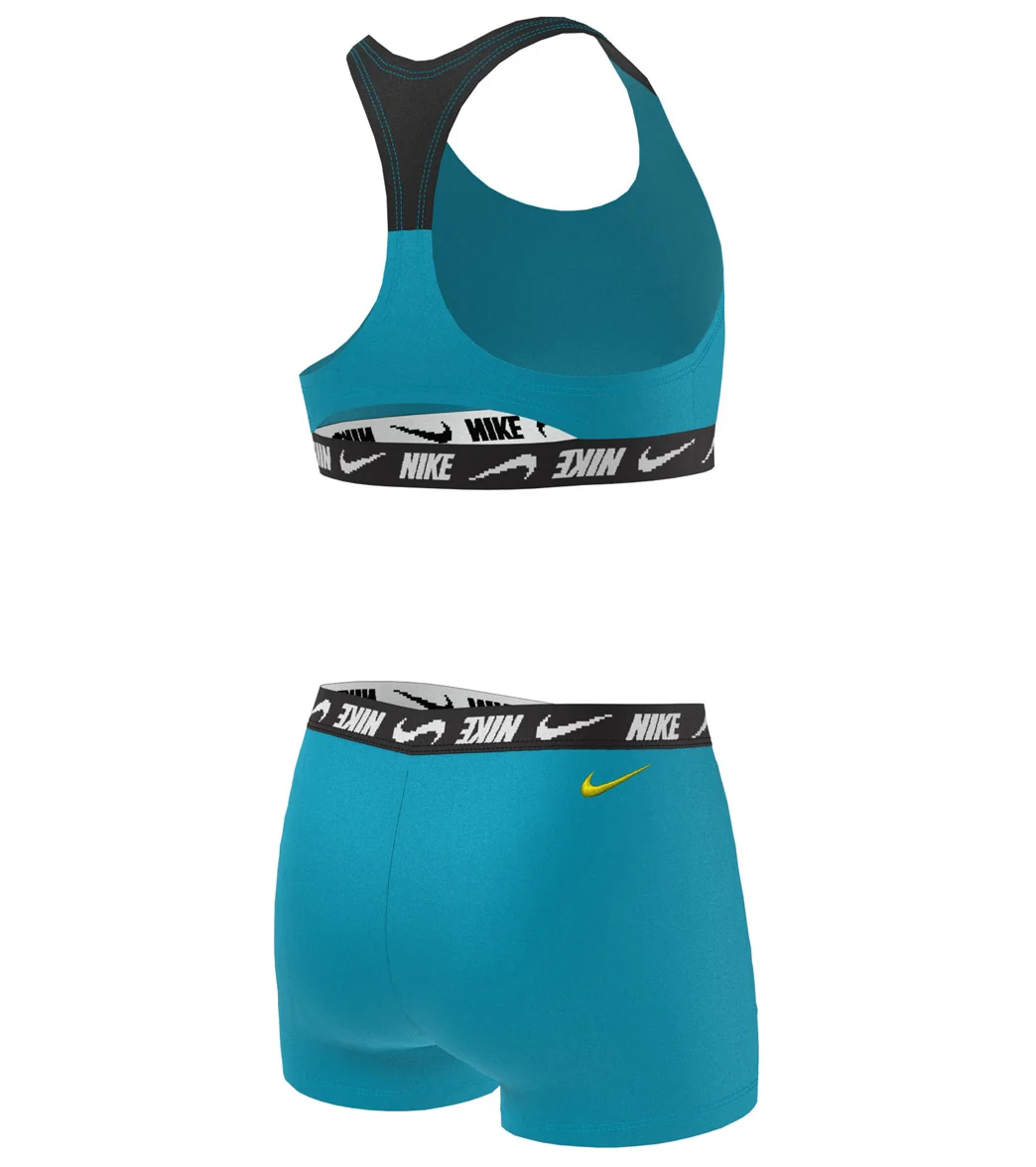 Nike Girls' Logo Tape Two Piece Bikini Set (Big Kid) - Image 8