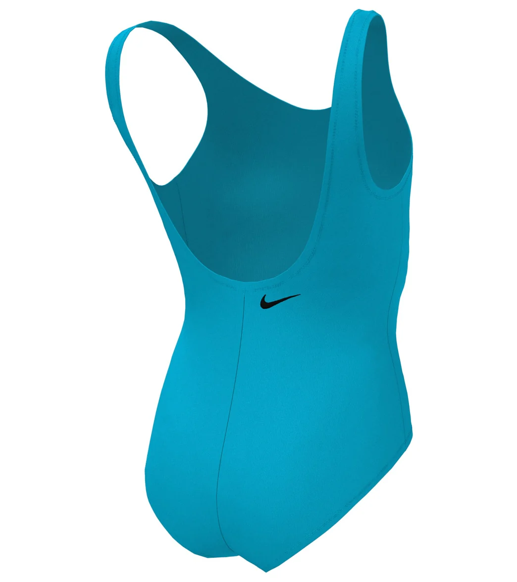 Nike Girls' Multi Logo U Back One Piece Swimsuit (Big Kid) - Image 19