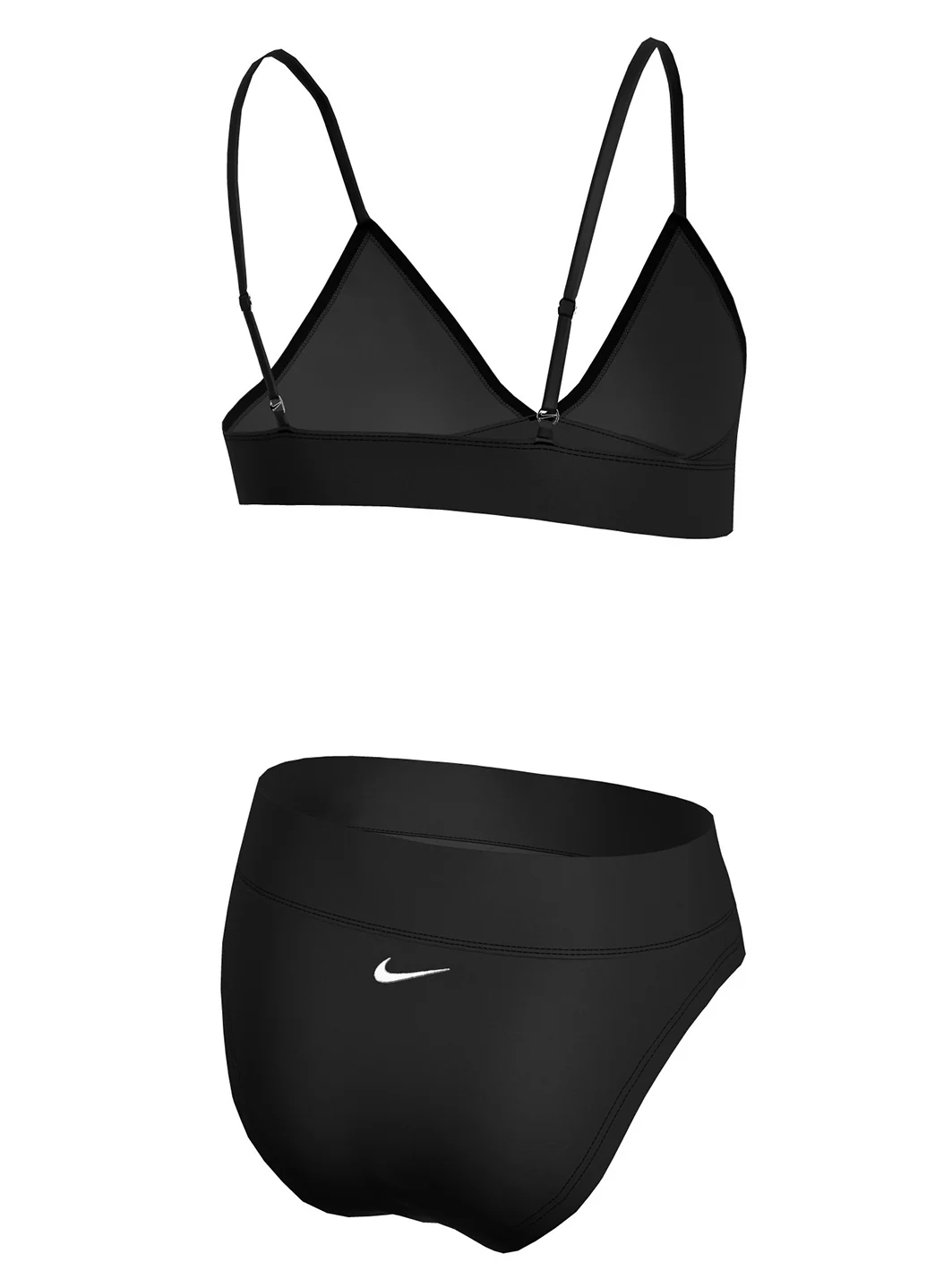 Nike Girls' Solid Essential Triangle Two Piece Bikini Set (Big Kid) - Image 9