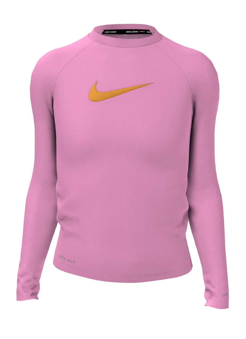 Nike Girls' Swoosh Long Sleeve Rashguard (Big Kid) - Image 6