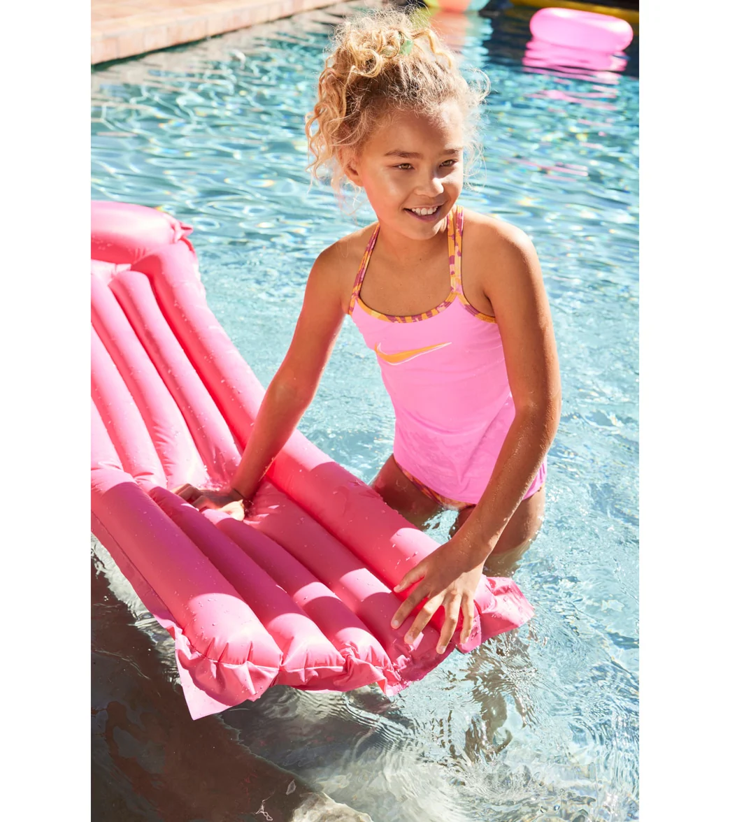 Nike Girls' Watercolor T-Crossback Two Piece Tankini Set (Big Kid) - Image 10
