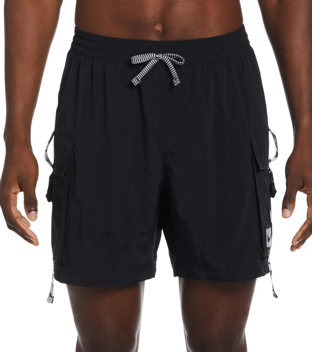 Nike Men's 18" Logo Tape Cargo Swim Trunks - Image 30
