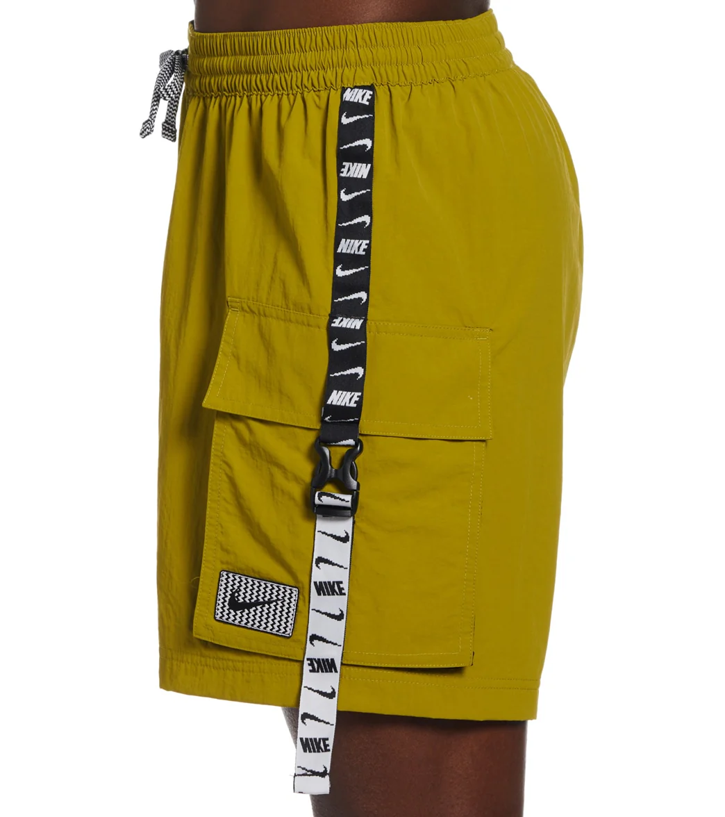 Nike Men's 18" Logo Tape Cargo Swim Trunks - Image 5