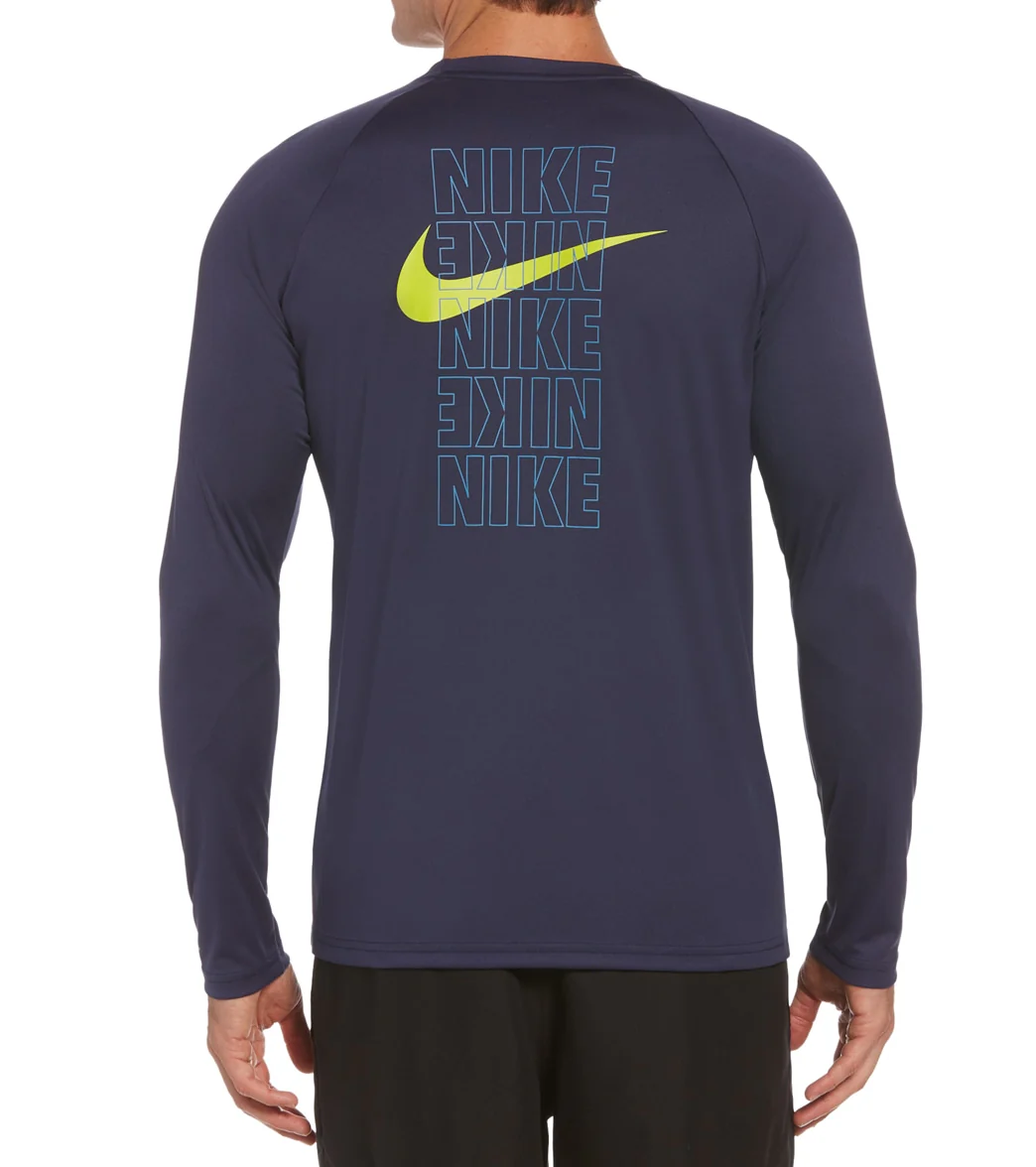 Nike Men's Block Logo Long Sleeve Hydroguard - Image 12