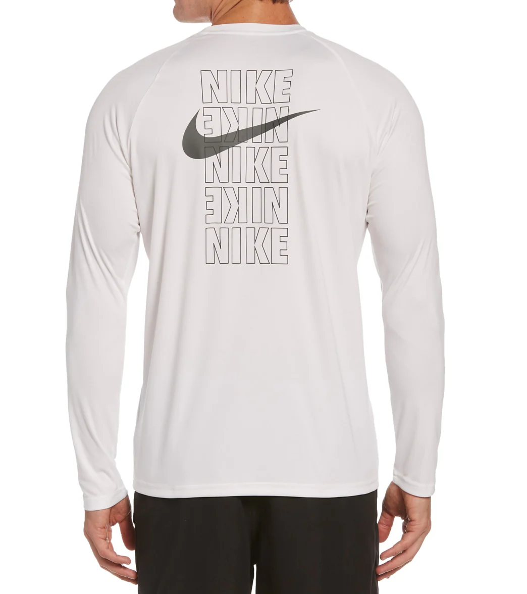 Nike Men's Block Logo Long Sleeve Hydroguard - Image 8