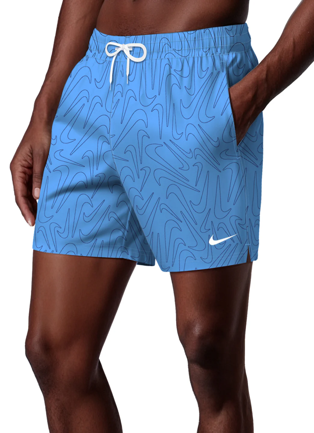 Nike Men's Breaker Tossed Swoosh 10" Volley Swim Trunk - Image 13