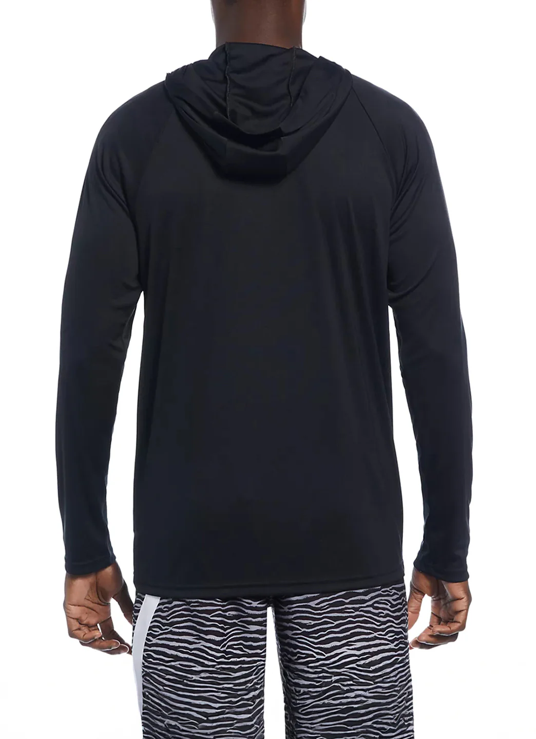 Nike Men's Essential Long Sleeve Hooded Hydroguard Swim Shirt - Image 20