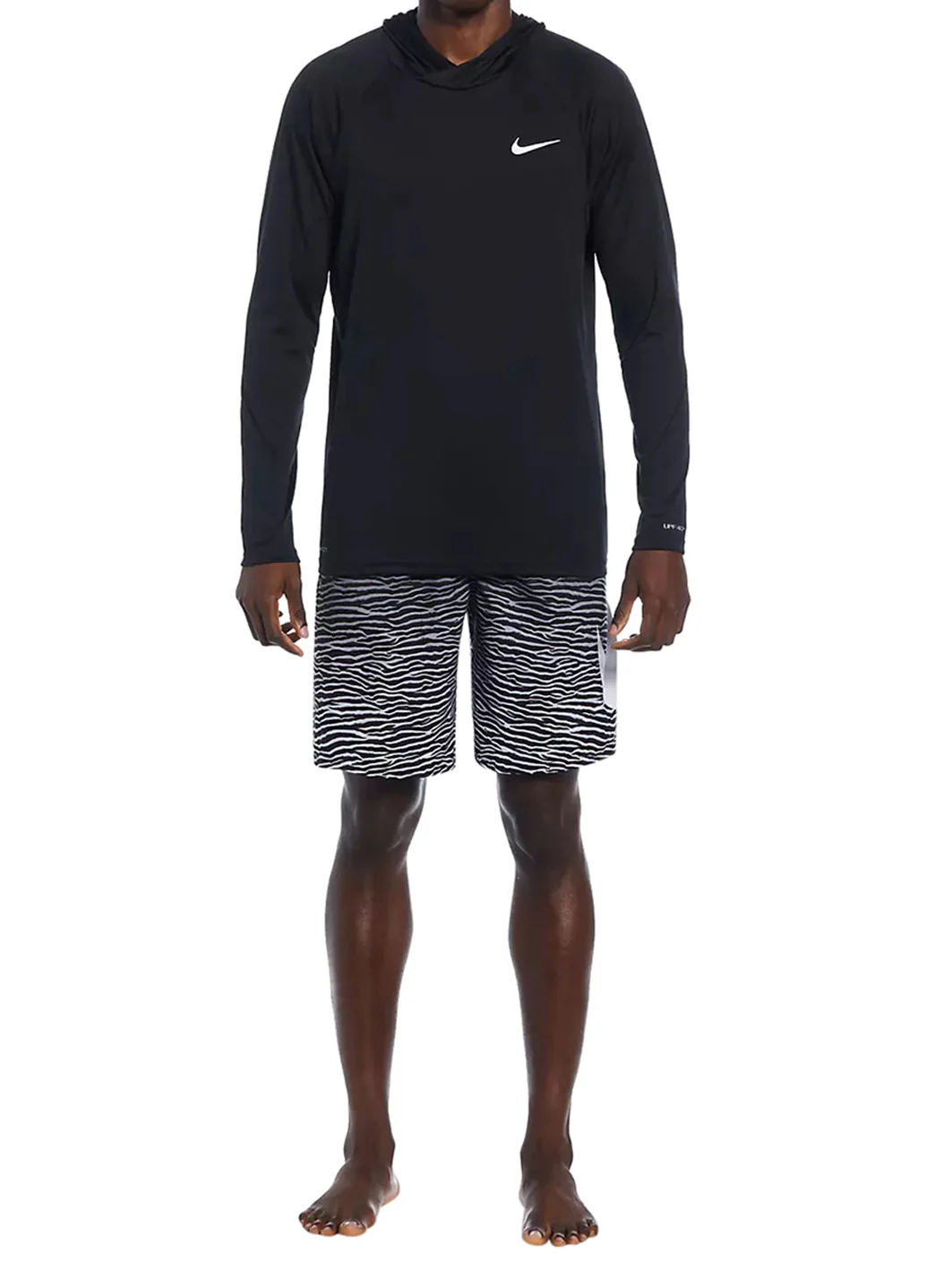Nike Men's Essential Long Sleeve Hooded Hydroguard Swim Shirt - Image 21