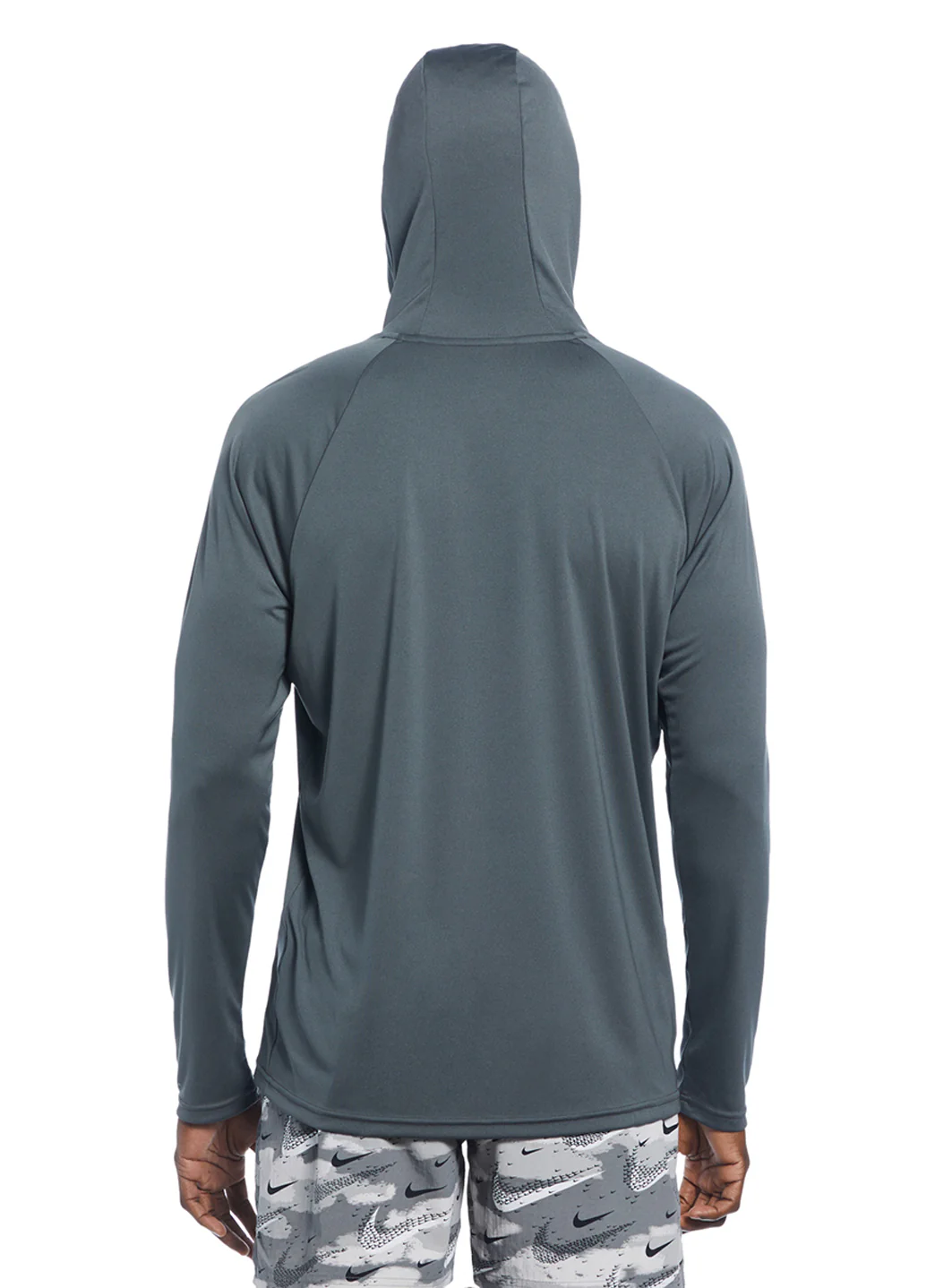 Nike Men's Essential Long Sleeve Hooded Hydroguard Swim Shirt - Image 4
