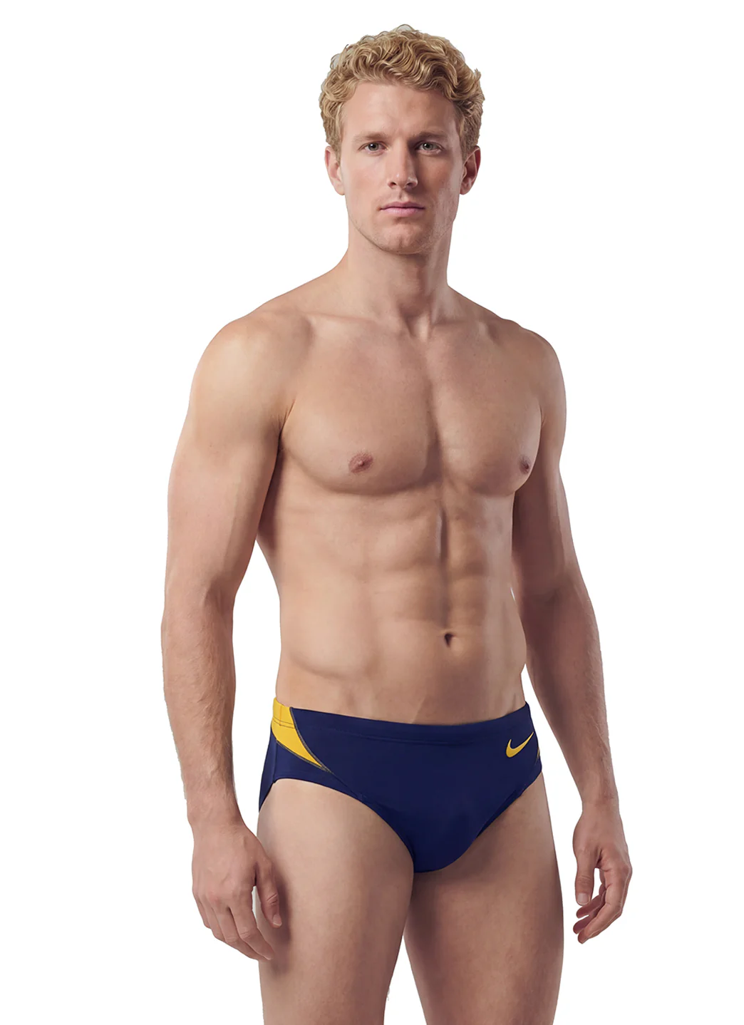 Nike Men's Hydrastrong Fly Colorblock Brief Swimsuit - Image 9