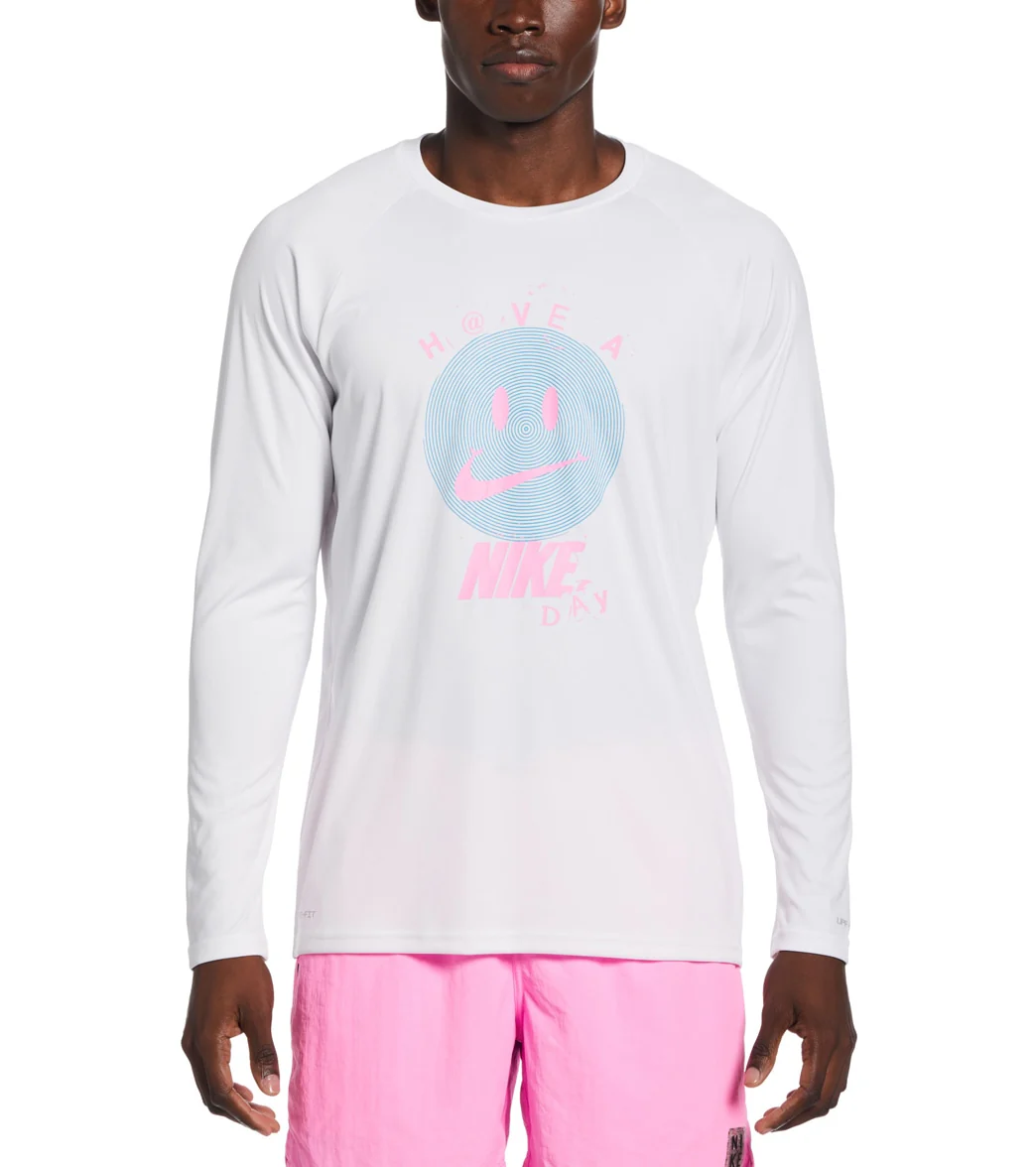 Nike Men's Hydro Long Sleeve Swim Shirt - Image 8