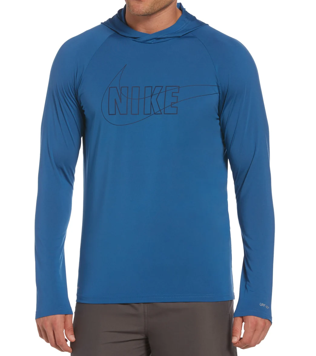 Nike Men's Outline Logo Long Sleeve Hooded Hydroguard - Image 5