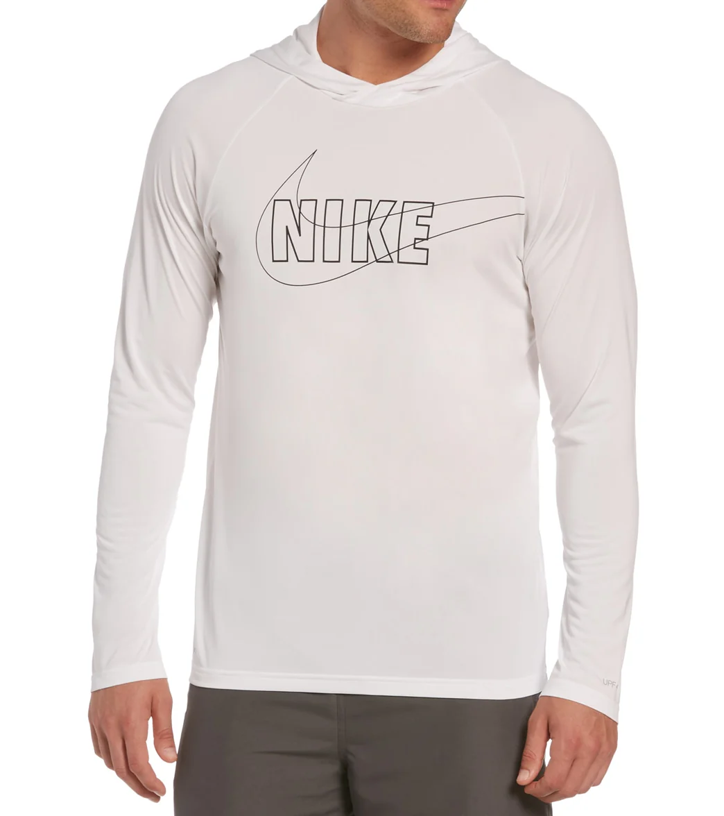 Nike Men's Outline Logo Long Sleeve Hooded Hydroguard - Image 9