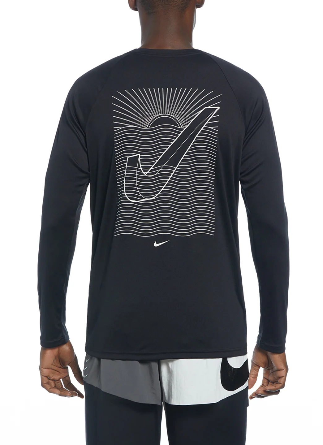 Nike Men's Swoosh At Sea Long Sleeve Hydroguard Swim Shirt - Image 11