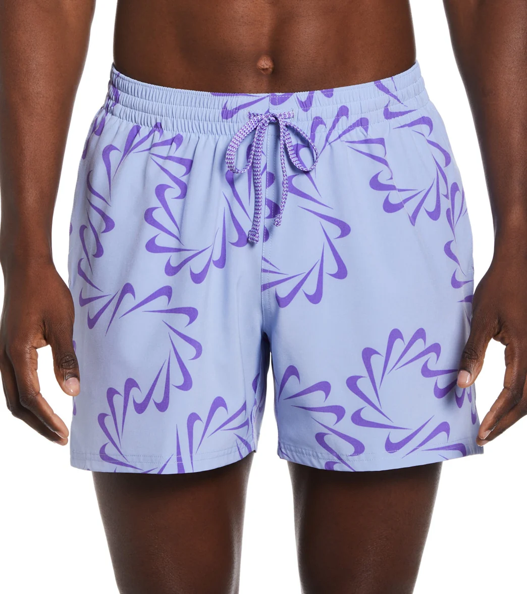 Nike Men's Swoosh Line Swim Trunks - Image 10
