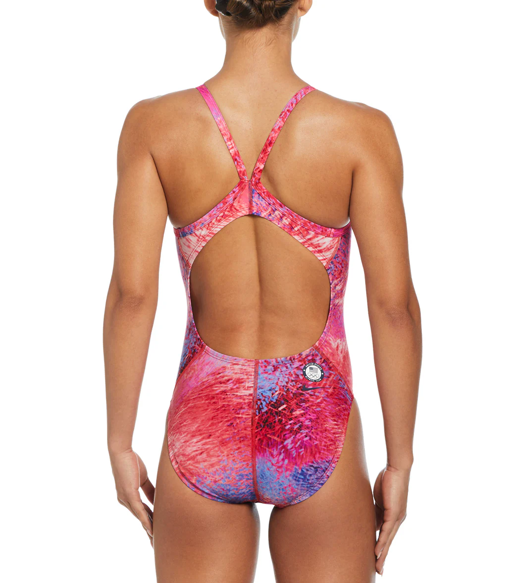 Nike Olympic Collection Women's Racerback One Piece Swimsuit - Image 2
