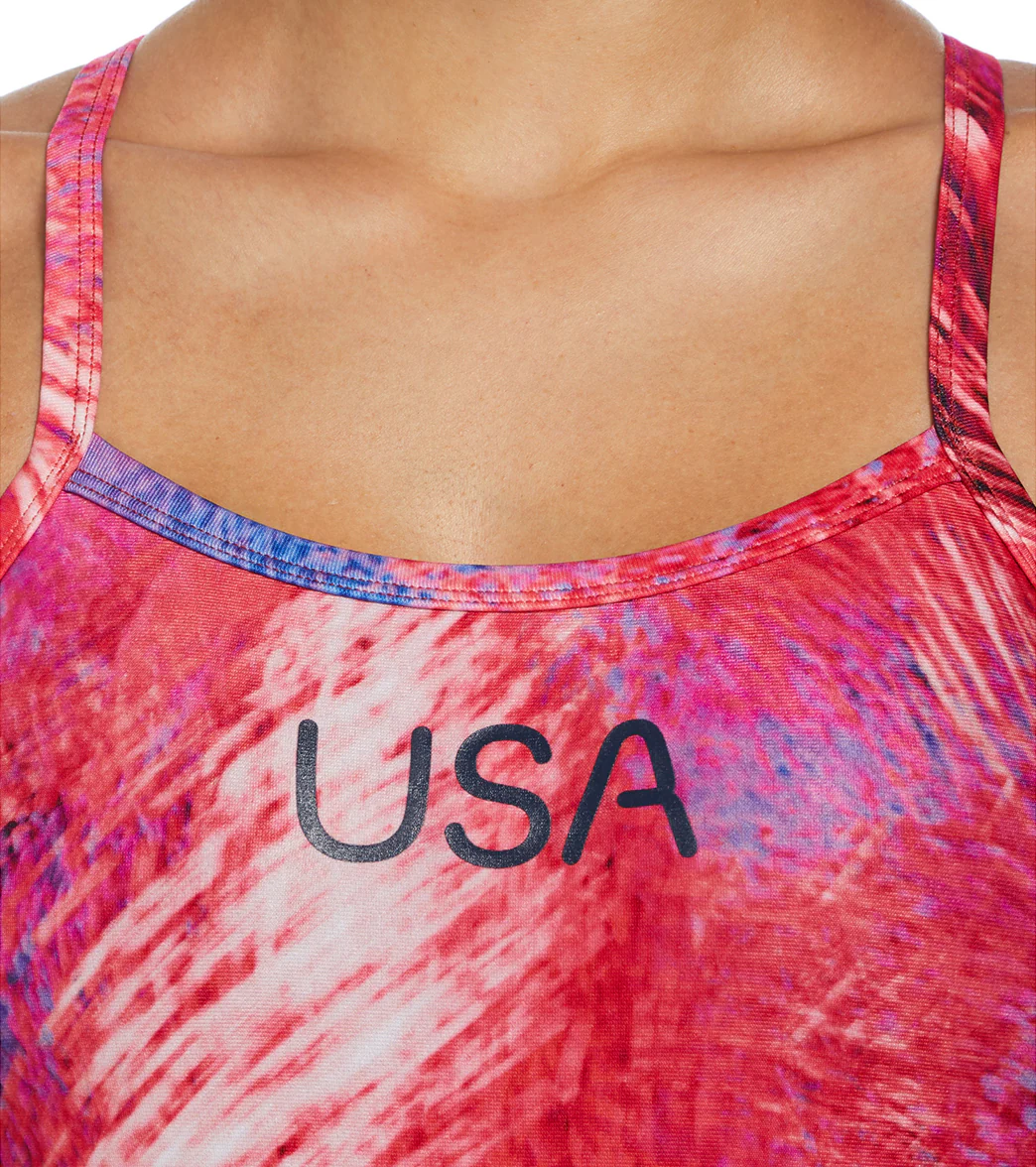 Nike Olympic Collection Women's Racerback One Piece Swimsuit - Image 4