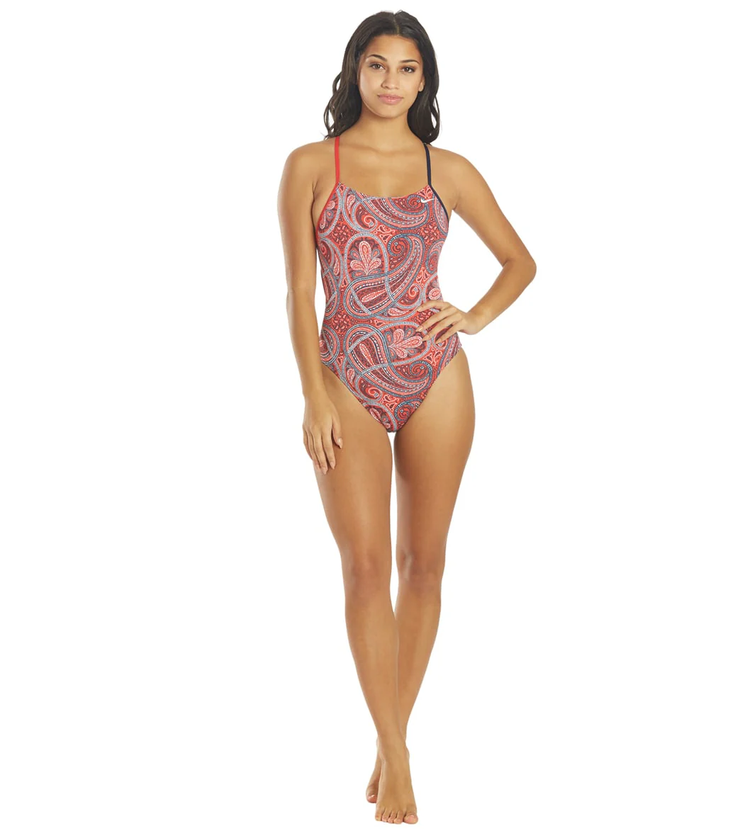 Nike Women's Bandana Lace Up Tie Back One Piece Swimsuit - Image 18