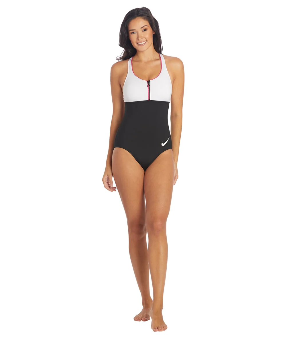 Nike Women's Colorblock Racerback One Piece Swimsuit - Image 18