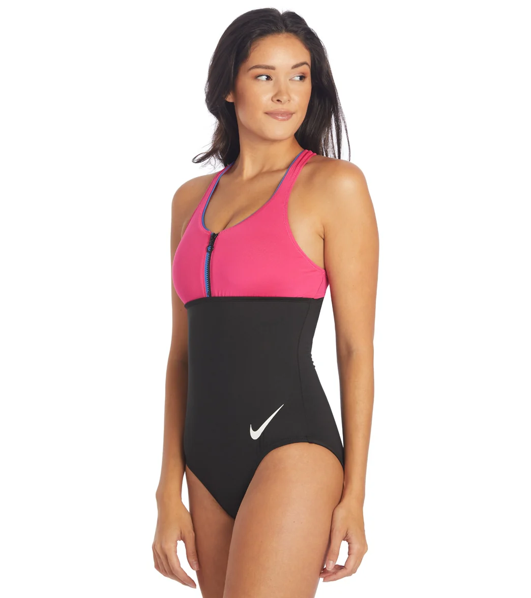 Nike Women's Colorblock Racerback One Piece Swimsuit - Image 5