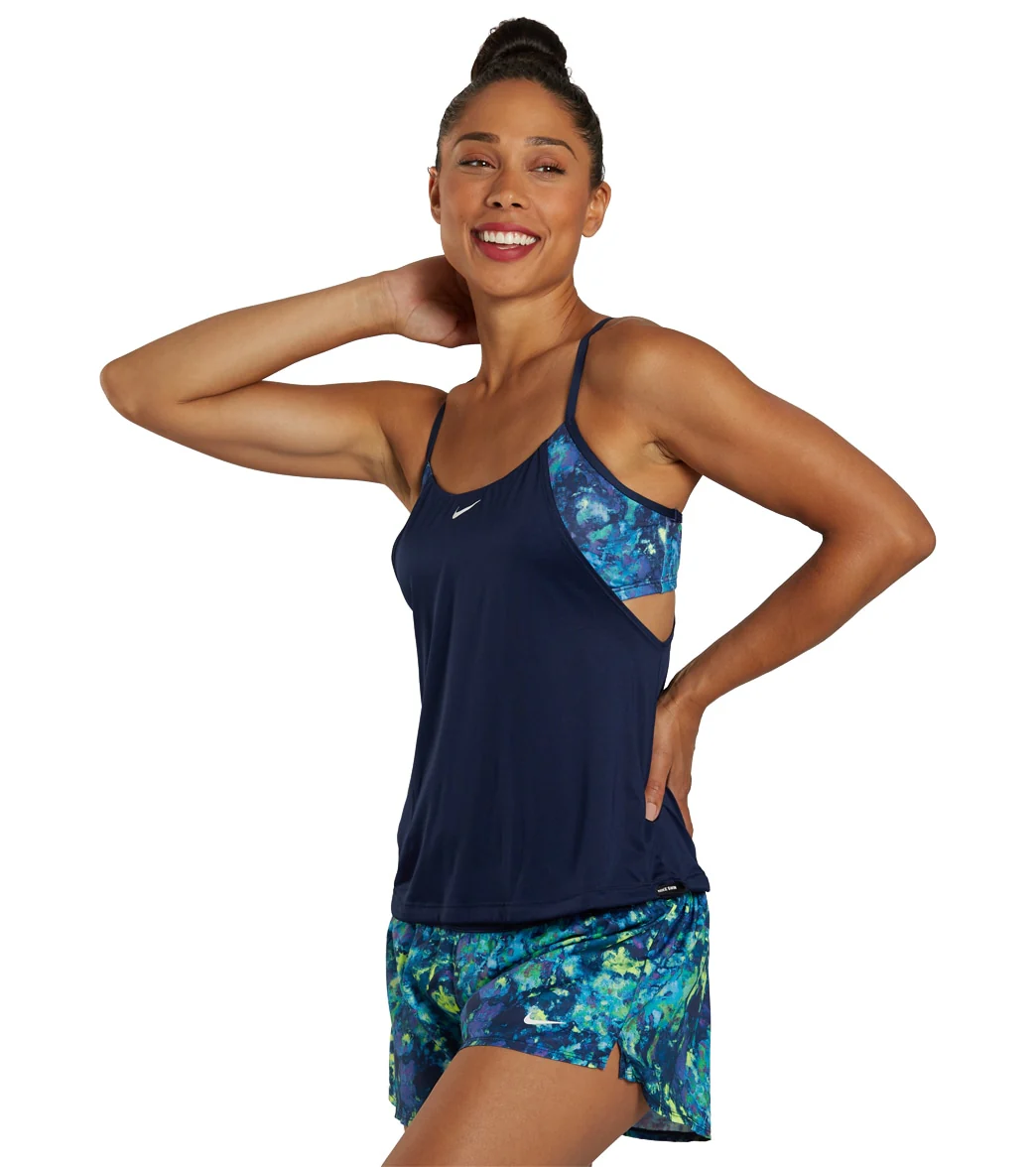 Nike Women's Earth Dye Layered Tankini Top - Image 2