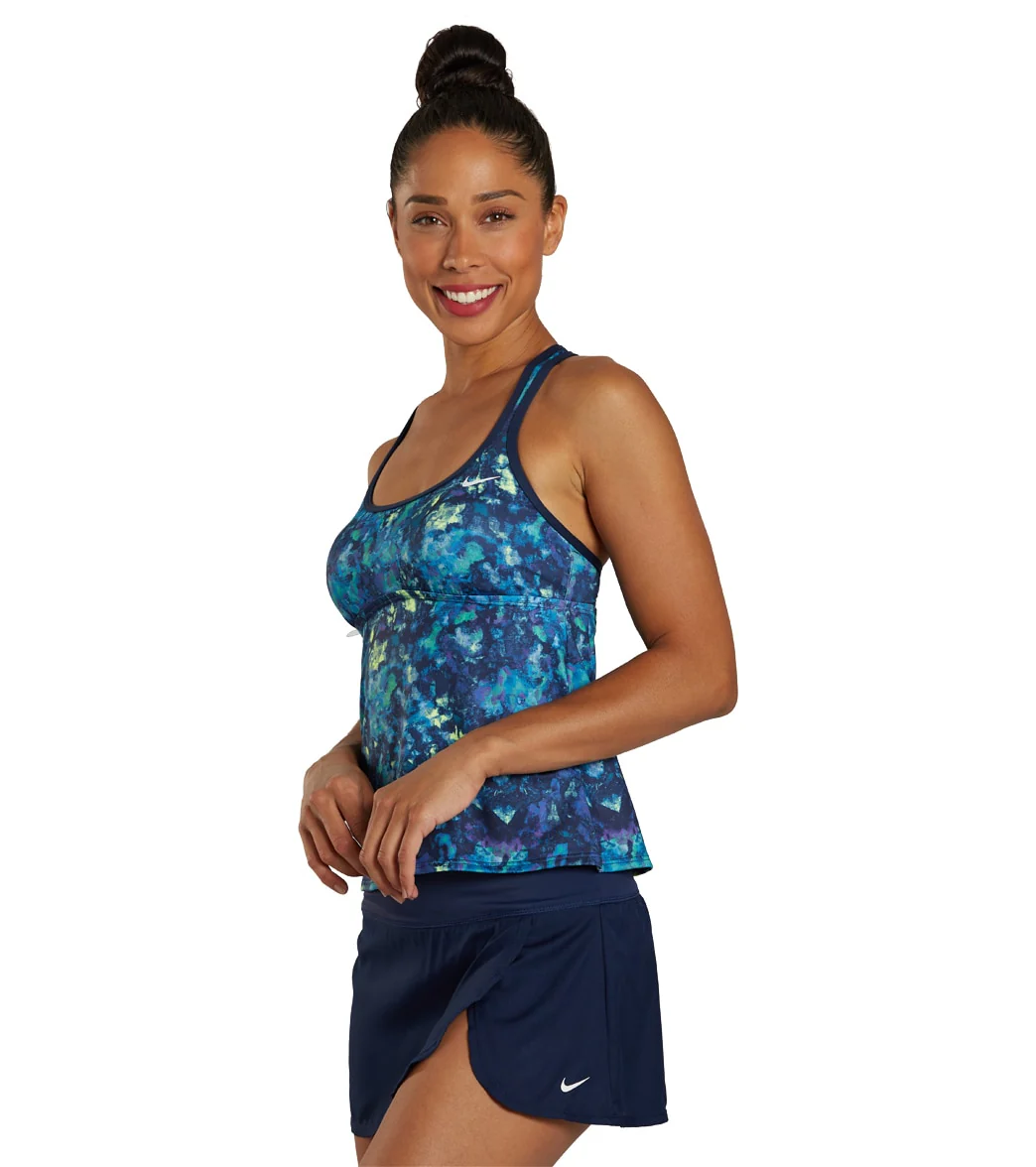Nike Women's Earth Dye Racerback Tankini Top - Image 10