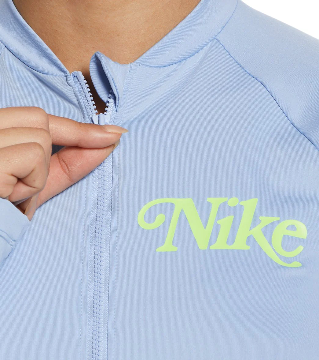 Nike Women's Essential Logo Long Sleeve Zip Cover Up - Image 4