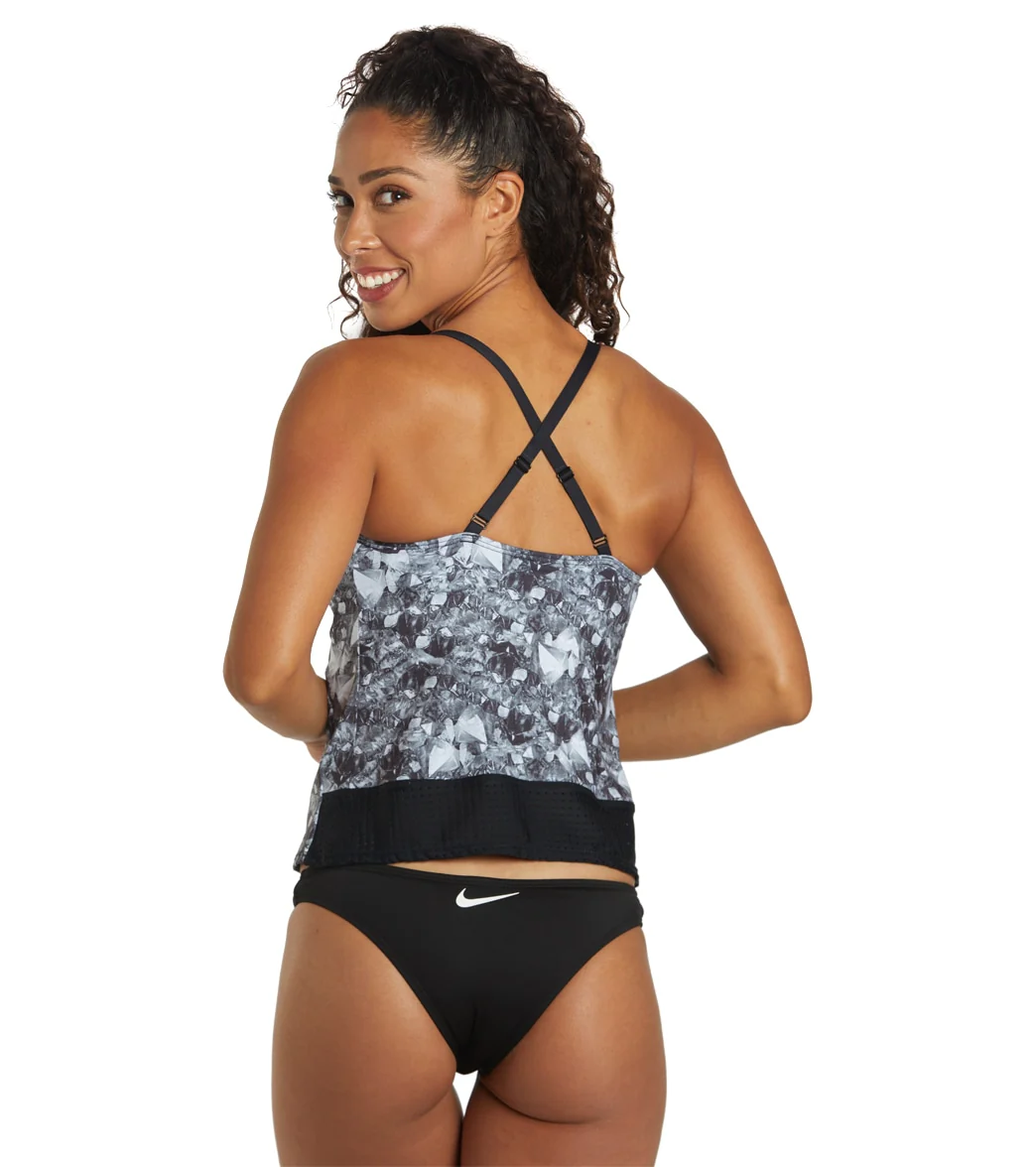 Nike Women's Gemstone Crossback Tankini Top - Image 3
