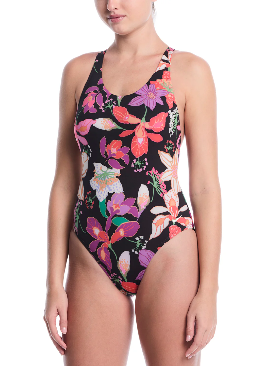 Nike Women's Hot House Floral Scoop Neck One Piece Swimsuit - Image 3