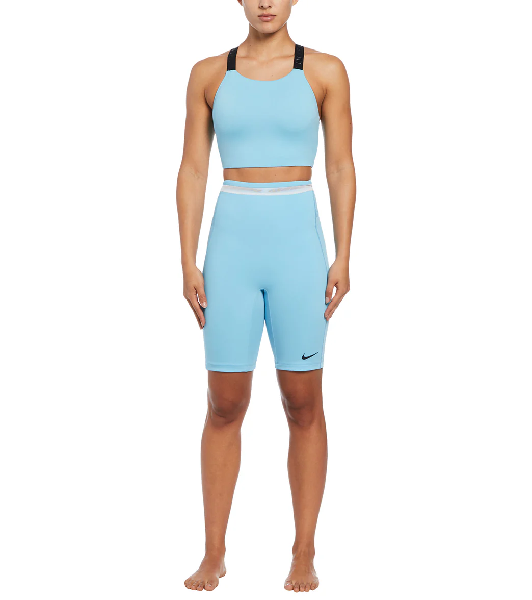 Nike Women's Hydralock Fusion High Neck Midkini Top - Image 10