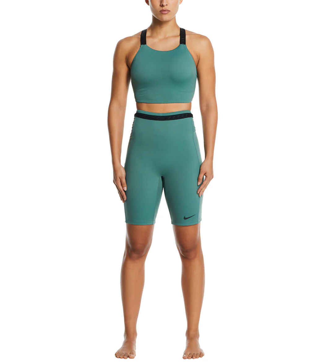 Nike Women's Hydralock Fusion High Neck Midkini Top - Image 3