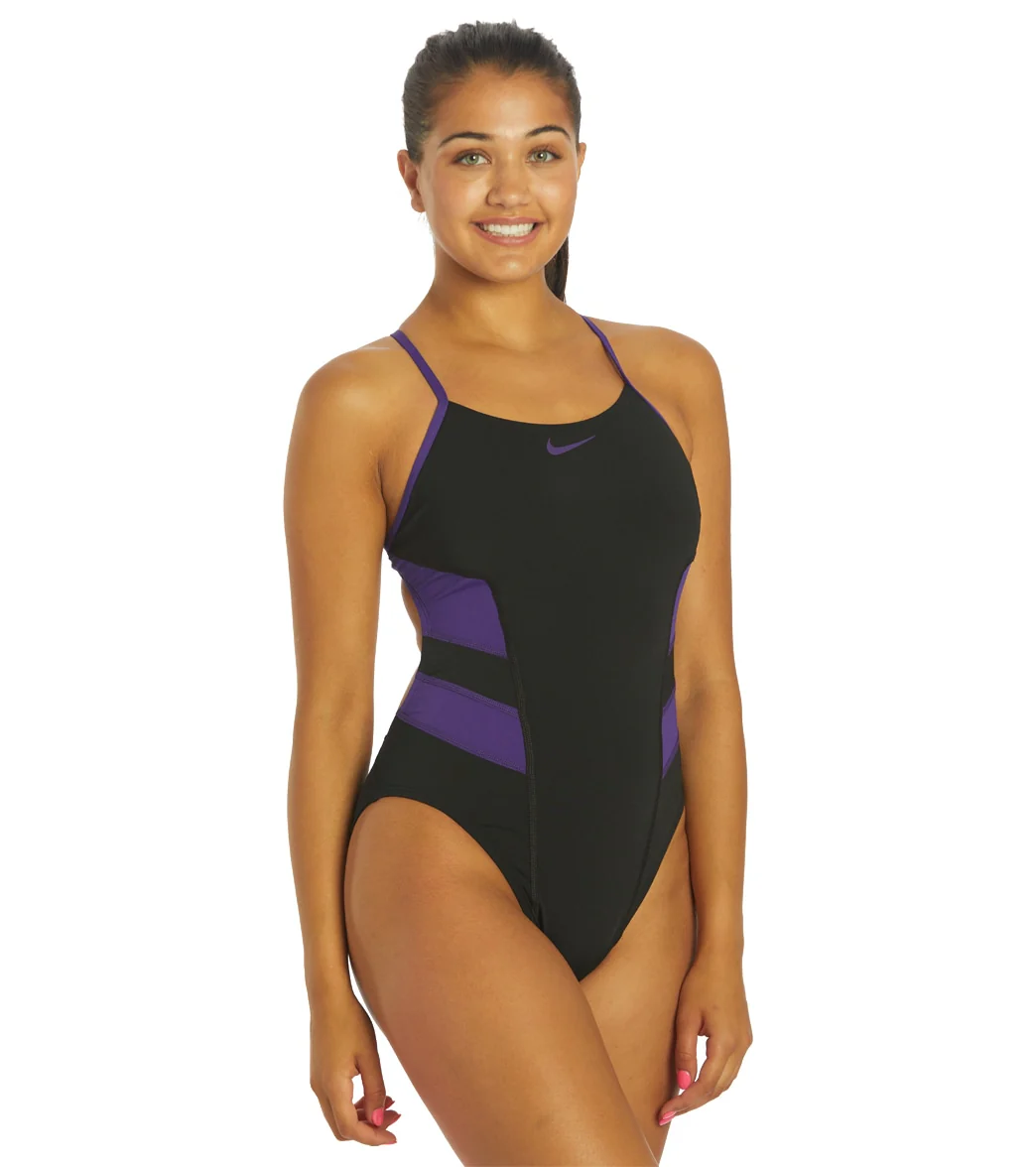 Nike Women's HydraStrong Colorblock Cutout One Piece Swimsuit - Image 13