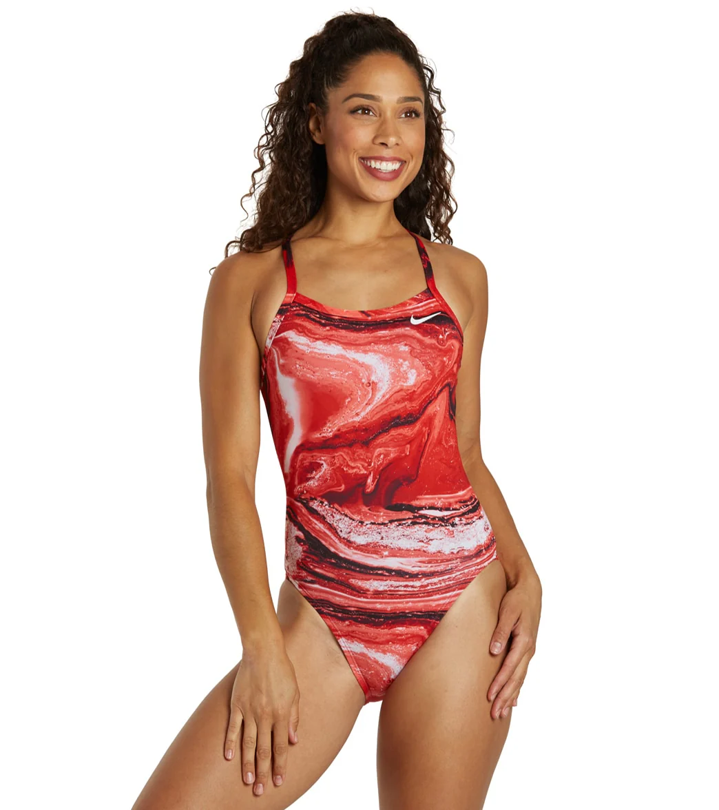 Nike Women's HydraStrong Crystal Wave Racerback One Piece Swimsuit - Image 31