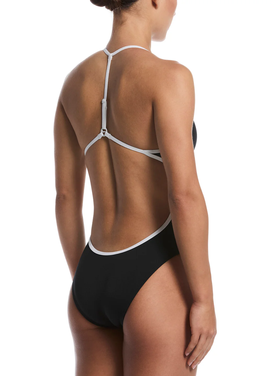 Nike Women's Hydrastrong Logo Adjustable T-Back One Piece Swimsuit - Image 4