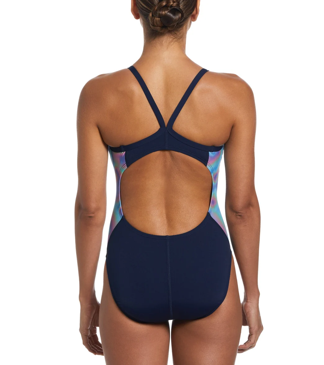 Nike Women's HydraStrong Multi Print Racerback One Piece Swimsuit - Image 9