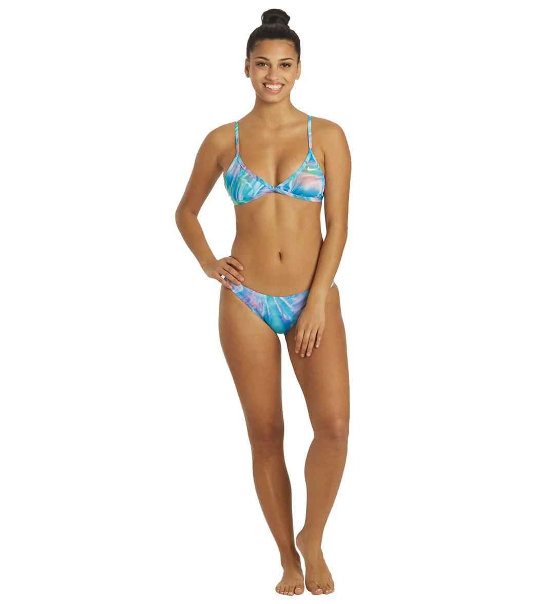 Nike Women's HydraStrong Multiple Print Tie Back Bikini Top - Image 11