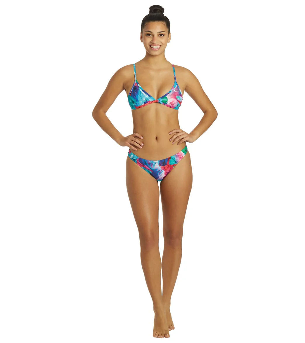 Nike Women's HydraStrong Multiple Print Tie Back Bikini Top - Image 4