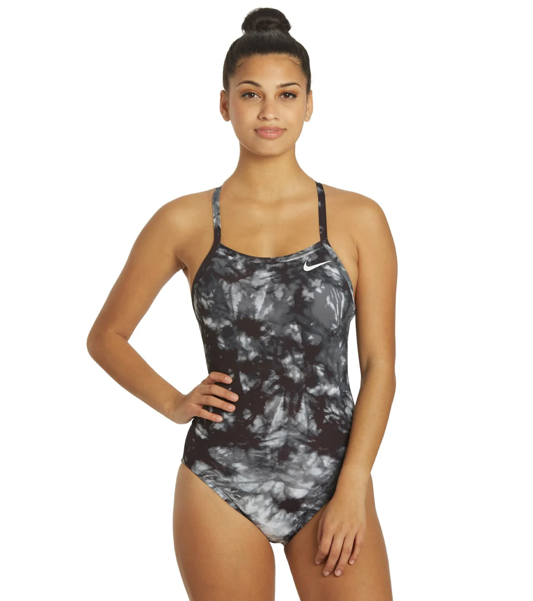 Nike Women's Hydrastrong Tie Dye Crossback One Piece Swimsuit - Image 13
