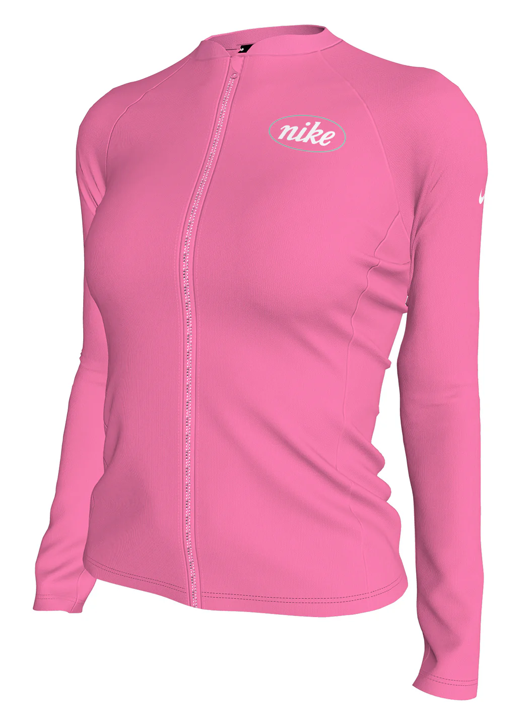 Nike Women's Long Sleeve Zip Hydro Rash Guard - Image 14