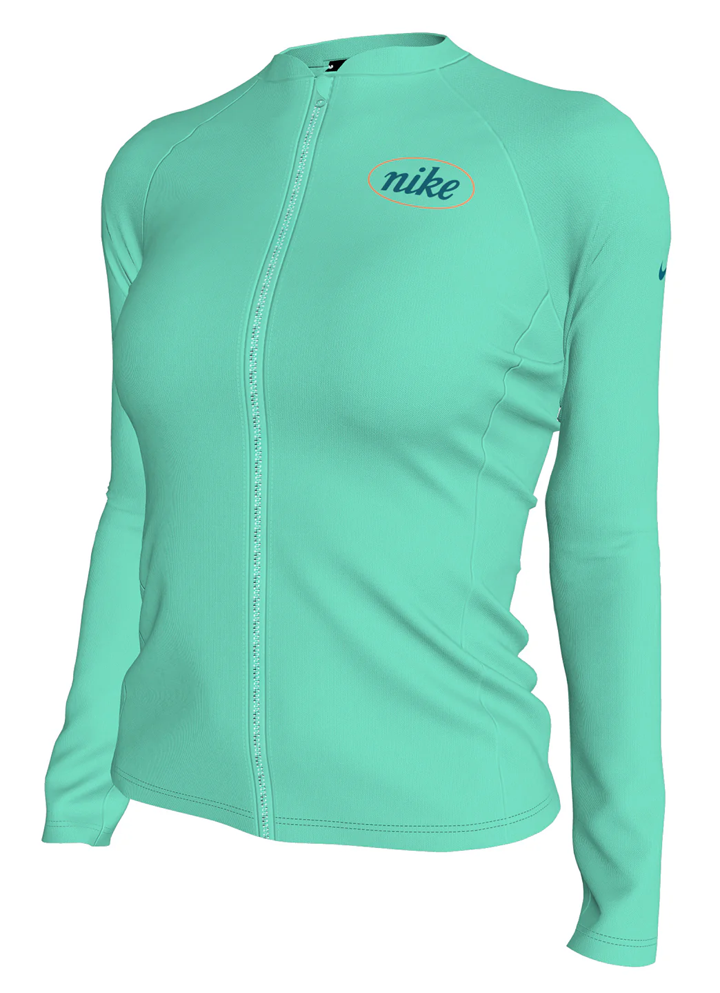 Nike Women's Long Sleeve Zip Hydro Rash Guard - Image 19