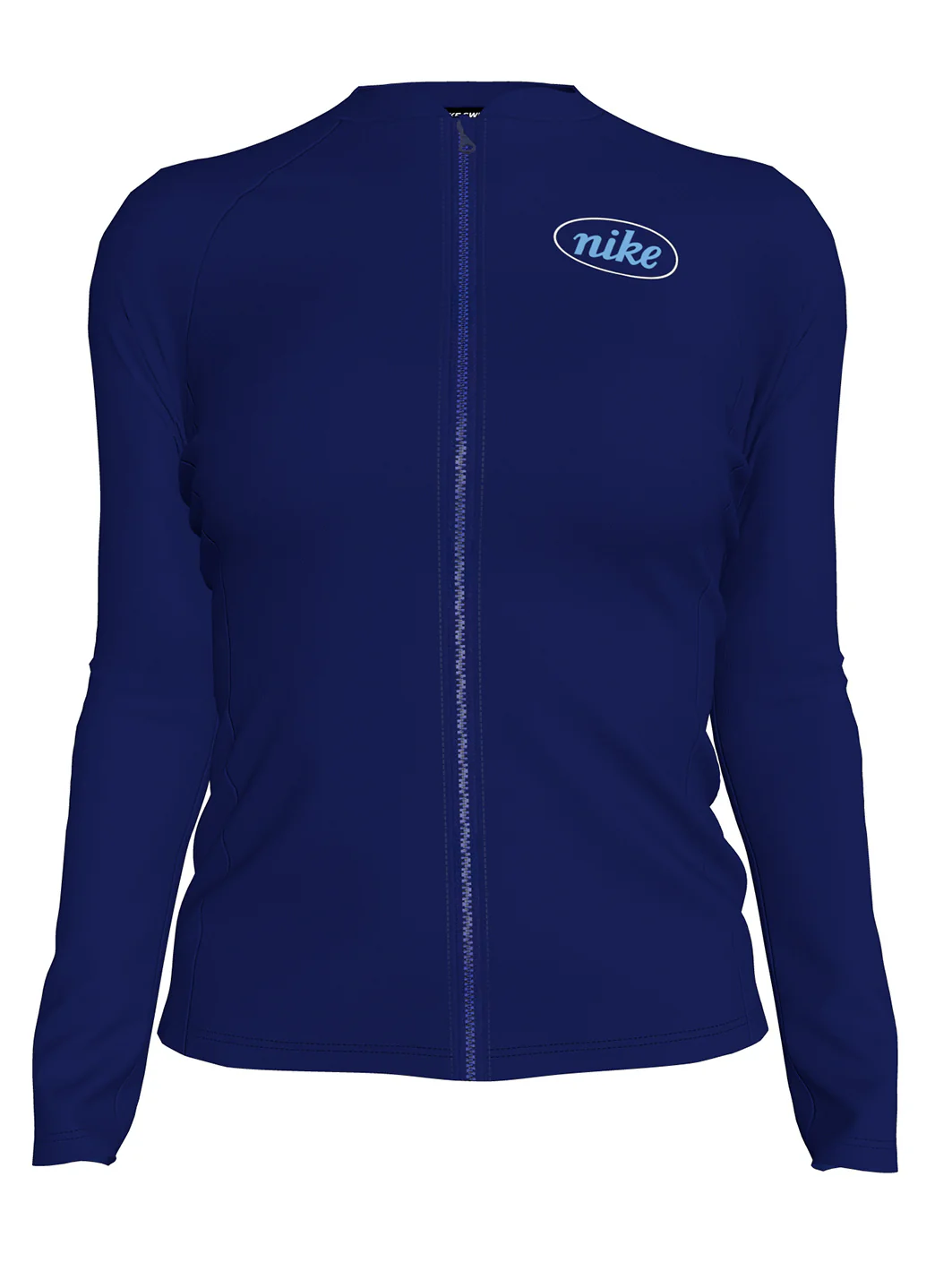 Nike Women's Long Sleeve Zip Hydro Rash Guard - Image 8