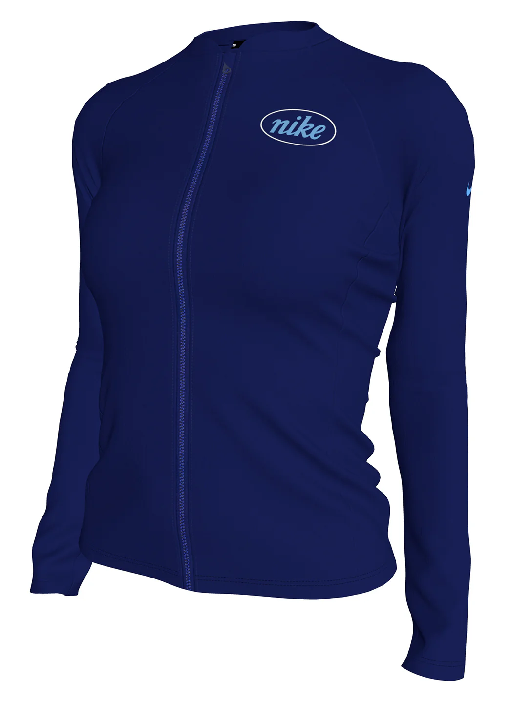 Nike Women's Long Sleeve Zip Hydro Rash Guard - Image 9