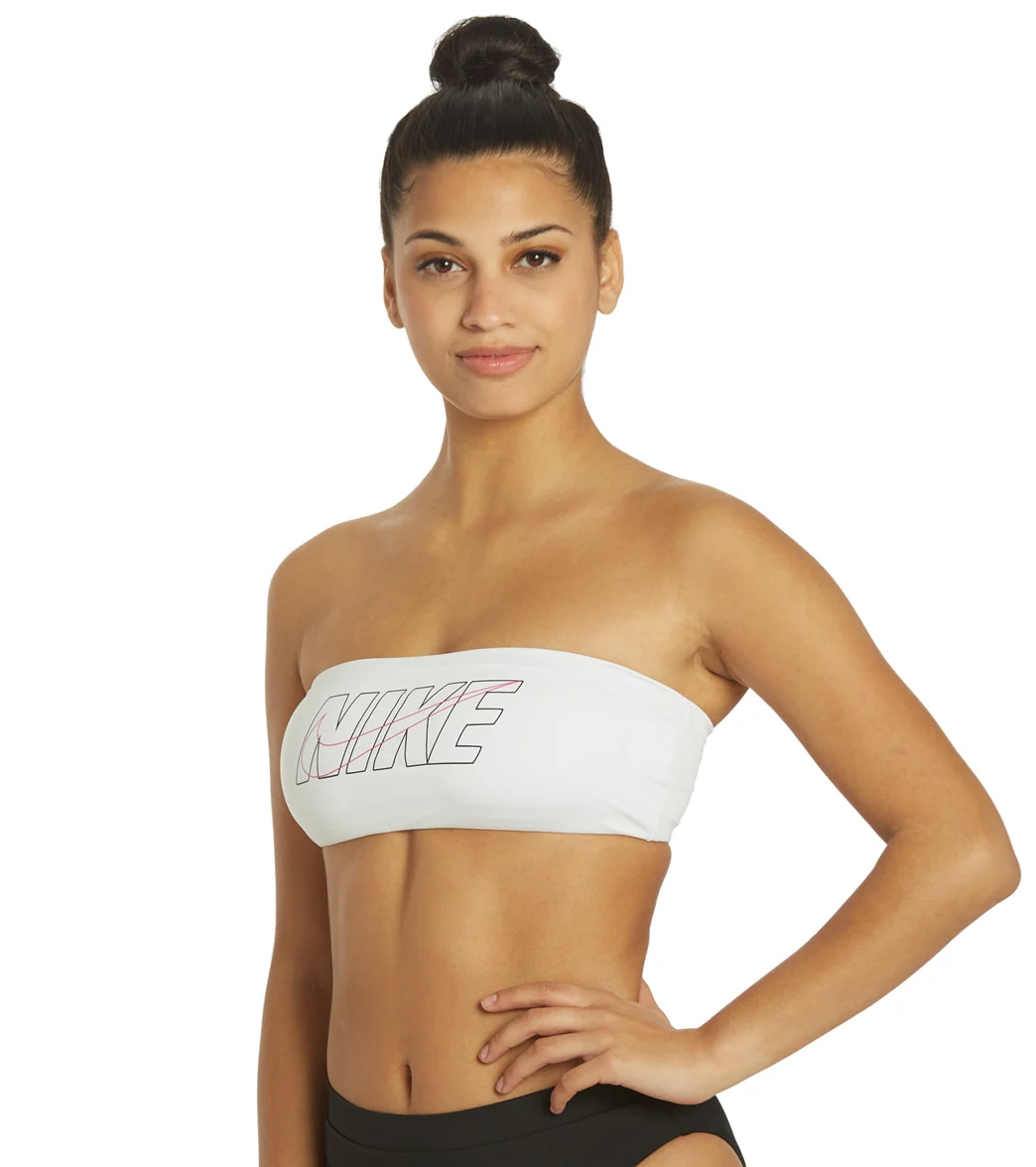 Nike Women's Multi Logo Bandeau Bikini Top - Image 19