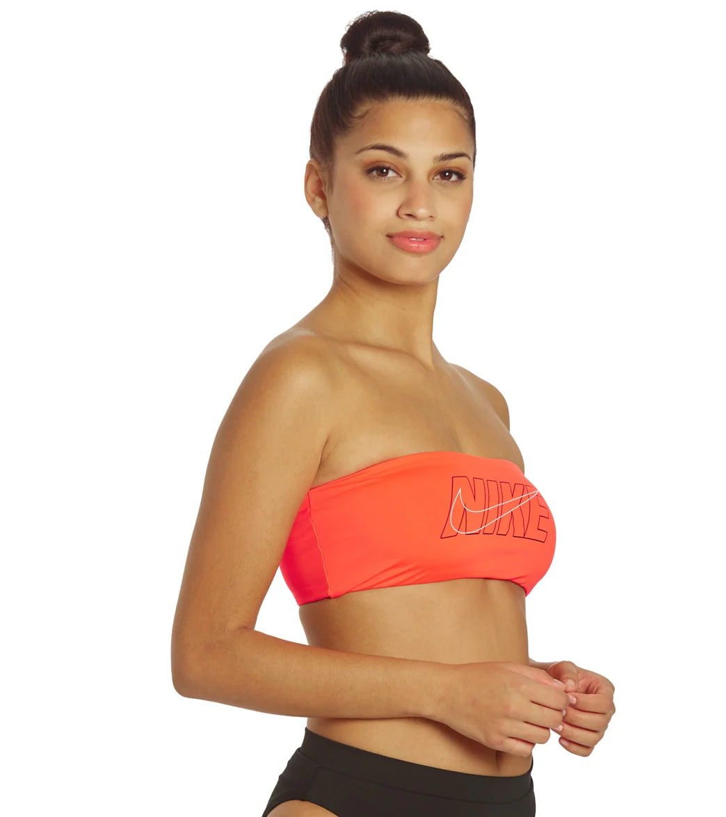 Nike Women's Multi Logo Bandeau Bikini Top - Image 2