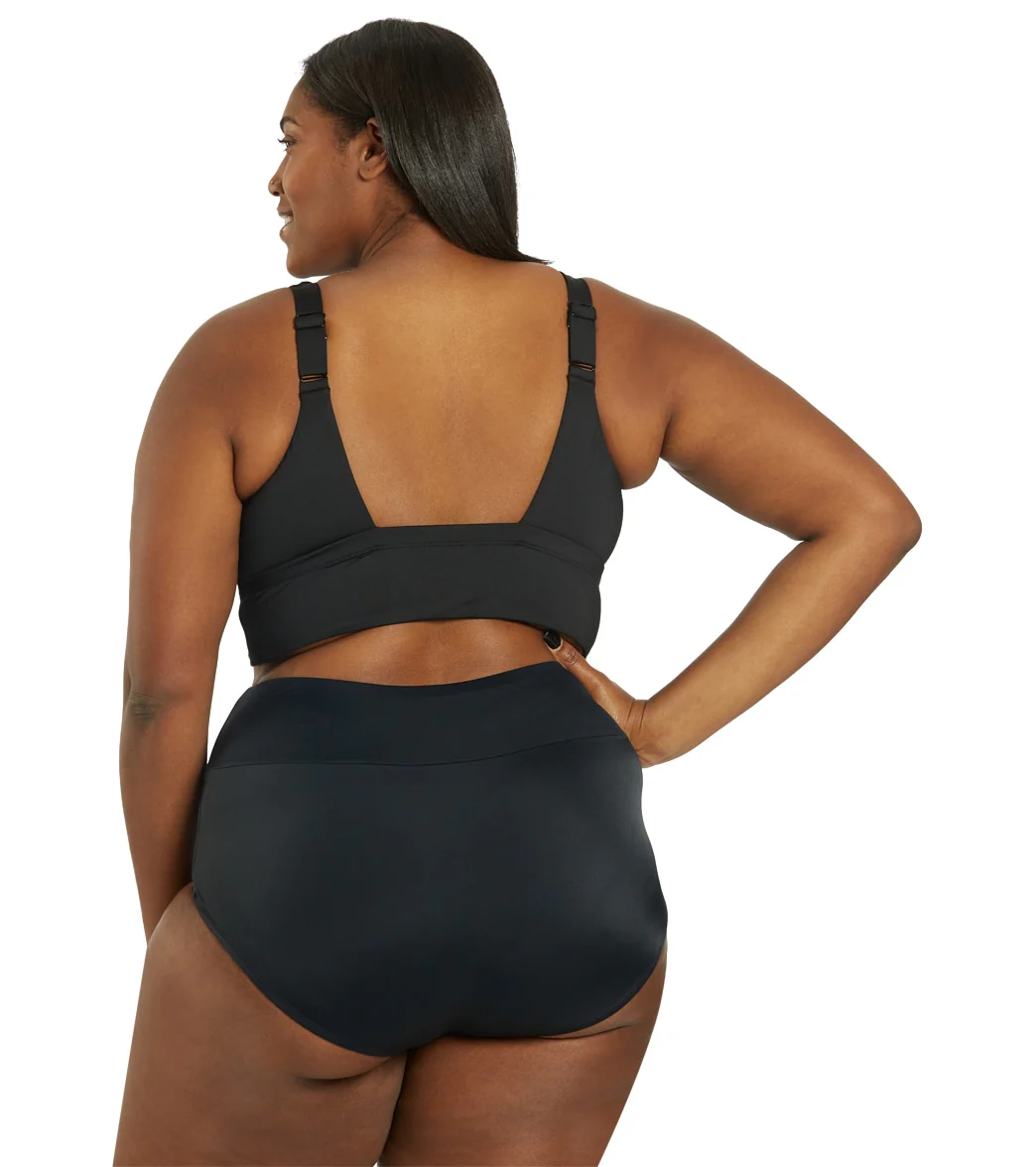 Nike Women's Plus Size Essential Scoop Neck Midkini Top - Image 7
