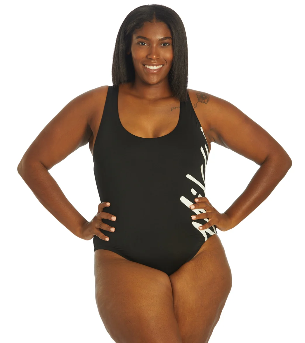 Nike Women's Plus Size Multi Logo U-Back One Piece Swimsuit - Image 11
