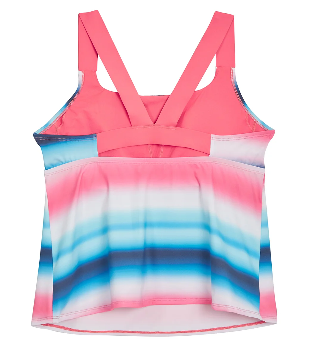 Nike Women's Plus Size V Back Tankini Top - Image 2