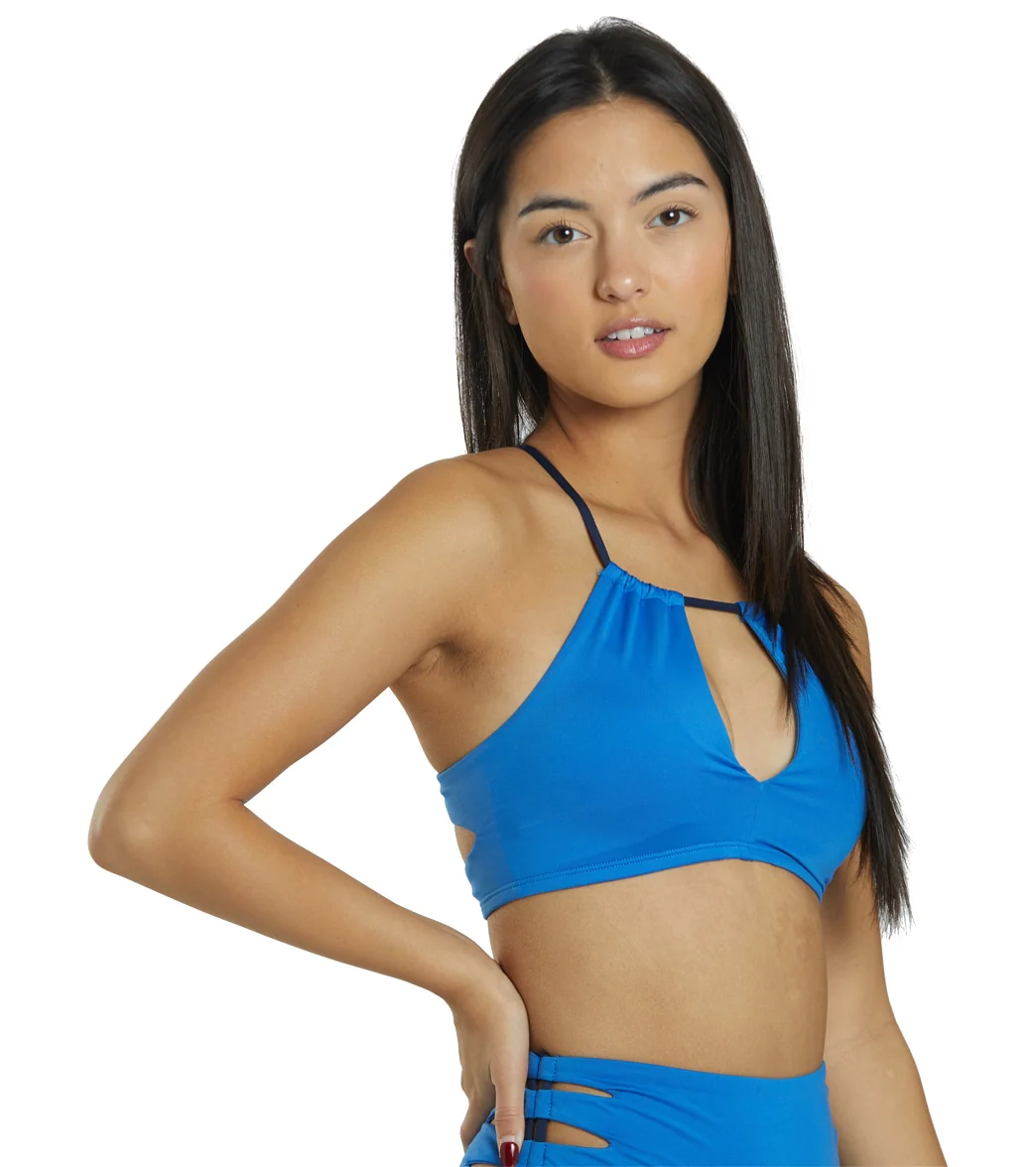 Nike Women's Solid Lace-Up High Neck Bikini Top - Image 4