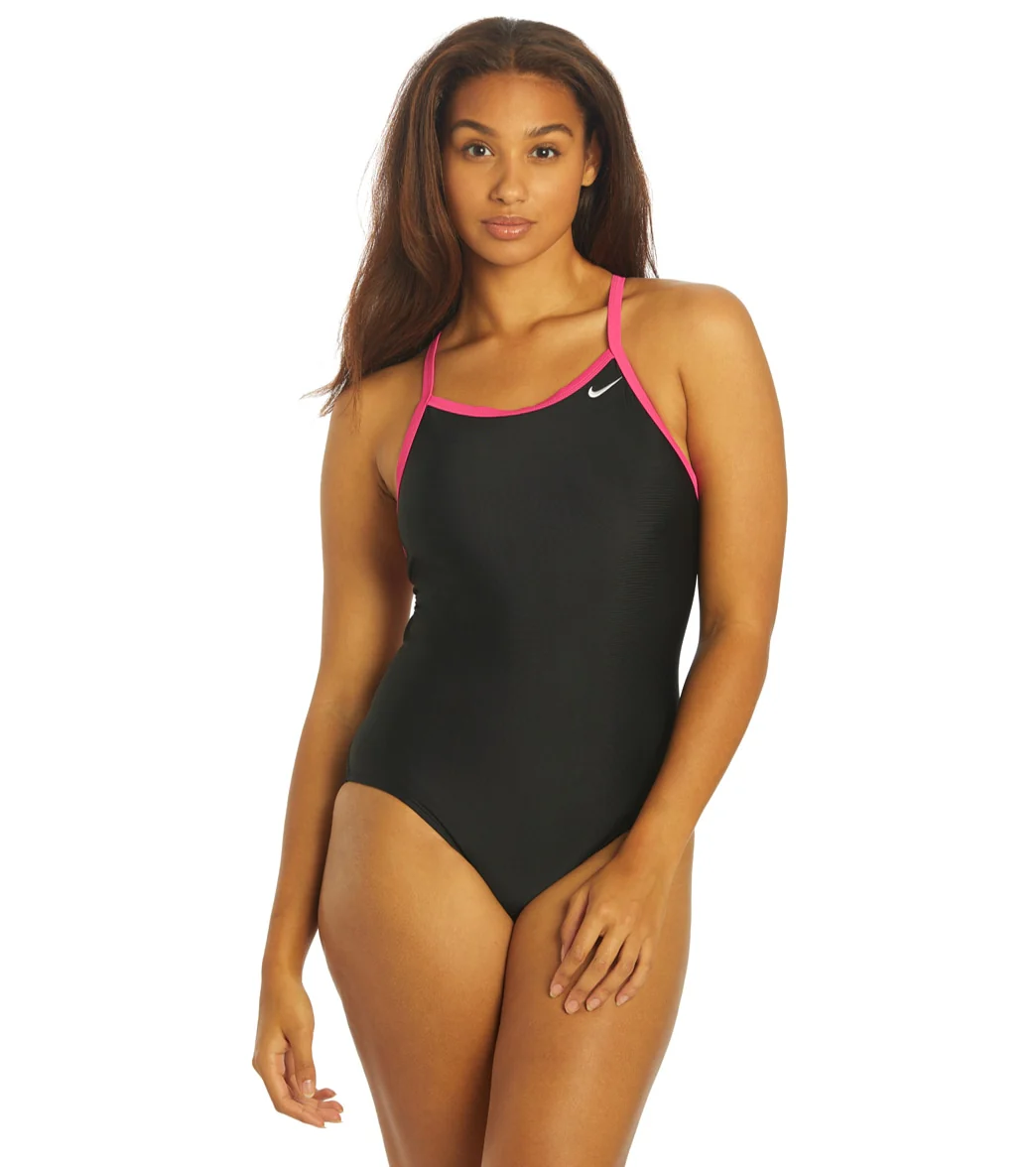 Nike Women's Solid Racerback One Piece Swimsuit - Image 14